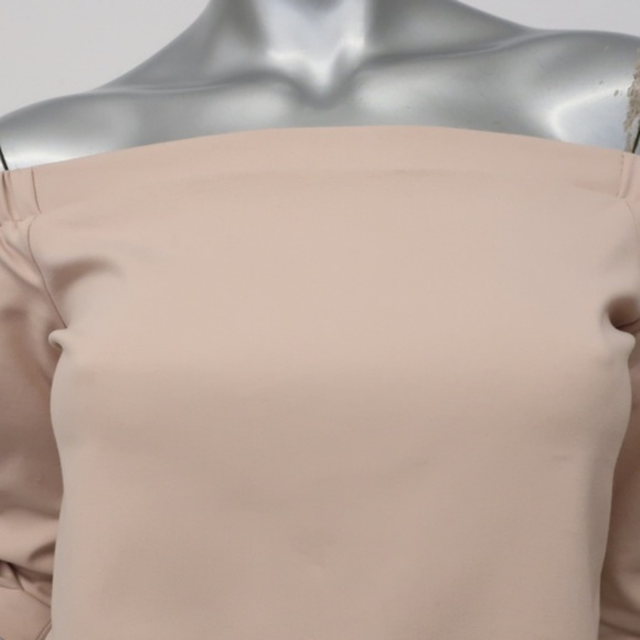 Tibi Off the Shoulder Top Blush Pink Stretch - Picture 2 of 6